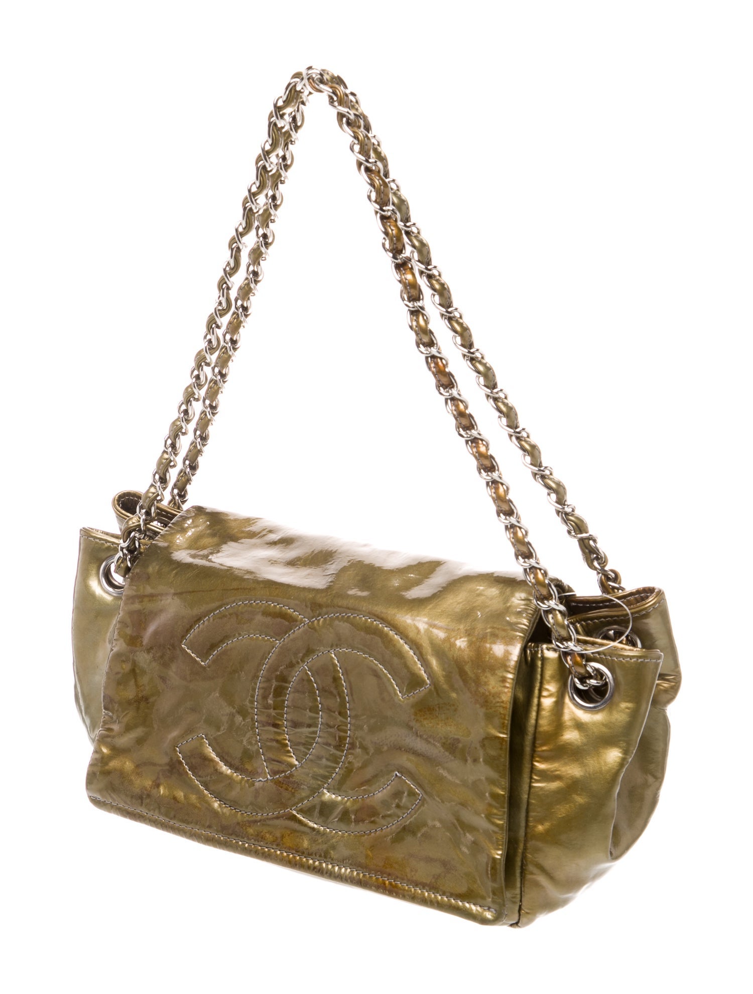 Chanel Patent Accordion Flap Bag